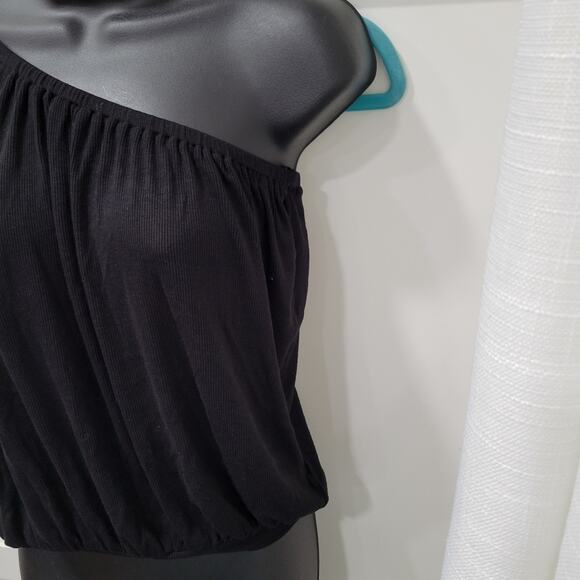 NWT LNA Clothing Ashra Ribbed One Shoulder Crop Length Size XS - Picture 5 of 8